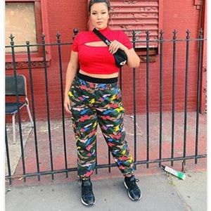 Camo utility joggers